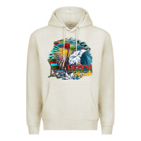 Oatmeal Heather beach please Premium Hoodie - SublimationCraftShop