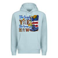 Blue Mist the land of the yee the home of the haw Premium Hoodie - HRA Design Shop