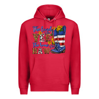 Cardinal the land of the yee the home of the haw Premium Hoodie - HRA Design Shop