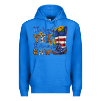 True Royal the land of the yee the home of the haw Premium Hoodie - HRA Design Shop