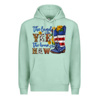 Seafoam the land of the yee the home of the haw Premium Hoodie - HRA Design Shop