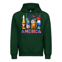 Forest Green 4th of July American drinks America Urban Hoodie - Neo Western