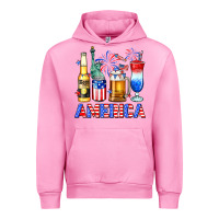 Fuchsia Pink 4th of July American drinks America Urban Hoodie - Neo Western