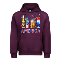 Mauve Wine 4th of July American drinks America Urban Hoodie - Neo Western