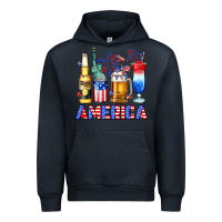 Navy 4th of July American drinks America Urban Hoodie - Neo Western