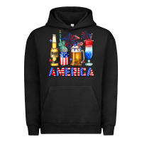 Pigment Black 4th of July American drinks America Urban Hoodie - Neo Western