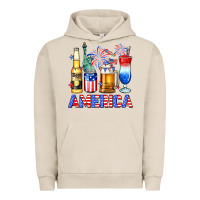 Pigment French Oak 4th of July American drinks America Urban Hoodie - Neo Western