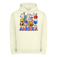 Pigment Pistachio 4th of July American drinks America Urban Hoodie - Neo Western