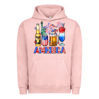 Pigment Salmon 4th of July American drinks America Urban Hoodie - Neo Western