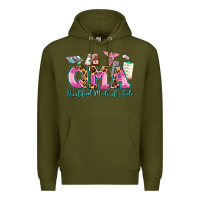 Army Green qma qualified medical aide Premium Hoodie - AdoDesignShop
