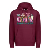 Burgundy qma qualified medical aide Premium Hoodie - AdoDesignShop