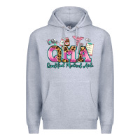 Heather Grey qma qualified medical aide Premium Hoodie - AdoDesignShop