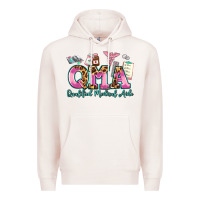 Pale Pink qma qualified medical aide Premium Hoodie - AdoDesignShop