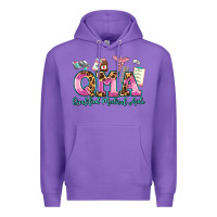 Purple qma qualified medical aide Premium Hoodie - AdoDesignShop