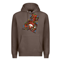 Coffee Christmas crawfish Premium Hoodie - FaDigitalArtStudio