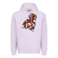 Lilac Christmas crawfish Premium Hoodie - FaDigitalArtStudio