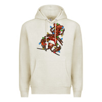 Oatmeal Heather Christmas crawfish Premium Hoodie - FaDigitalArtStudio