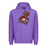 Purple Christmas crawfish Premium Hoodie - FaDigitalArtStudio