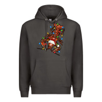 Smoke Christmas crawfish Premium Hoodie - FaDigitalArtStudio