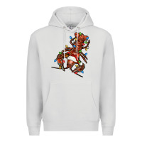 Dove Grey Christmas crawfish Premium Hoodie - FaDigitalArtStudio
