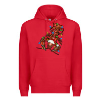 Red Christmas crawfish Premium Hoodie - FaDigitalArtStudio