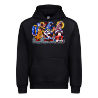 Black USA 4th of July gnomes  4th of july Urban Hoodie - CowGirlArtShop