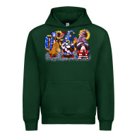 Forest Green USA 4th of July gnomes  4th of july Urban Hoodie - CowGirlArtShop