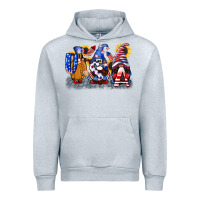 Heather Grey USA 4th of July gnomes  4th of july Urban Hoodie - CowGirlArtShop