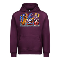 Mauve Wine USA 4th of July gnomes  4th of july Urban Hoodie - CowGirlArtShop