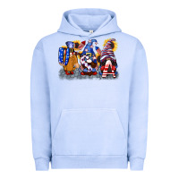 Pigment Grape Ice USA 4th of July gnomes  4th of july Urban Hoodie - CowGirlArtShop
