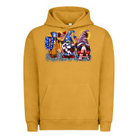 Pigment Peanut Butter USA 4th of July gnomes  4th of july Urban Hoodie - CowGirlArtShop