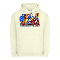 Pigment Pistachio USA 4th of July gnomes  4th of july Urban Hoodie - CowGirlArtShop
