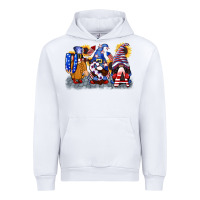 White USA 4th of July gnomes  4th of july Urban Hoodie - CowGirlArtShop