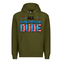 Army Green All American dude Premium Hoodie - Neo Western