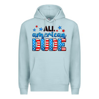 Blue Mist All American dude Premium Hoodie - Neo Western