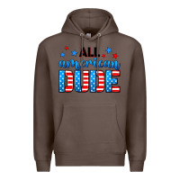 Coffee All American dude Premium Hoodie - Neo Western