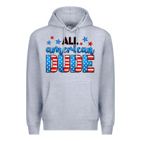 Heather Grey All American dude Premium Hoodie - Neo Western
