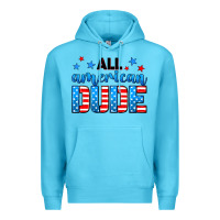 Ocean Blue All American dude Premium Hoodie - Neo Western