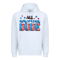 White All American dude Premium Hoodie - Neo Western