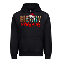 Black merry christmas Urban Hoodie - CowhideDigitalArt