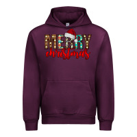 Mauve Wine merry christmas Urban Hoodie - CowhideDigitalArt