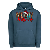 Pigment Midnight Navy merry christmas Urban Hoodie - CowhideDigitalArt