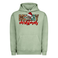 Pigment Oil Green merry christmas Urban Hoodie - CowhideDigitalArt