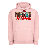 Pigment Salmon merry christmas Urban Hoodie - CowhideDigitalArt