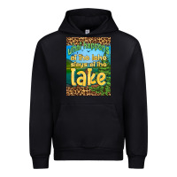 Black what happens at the lake stays at the lake air freshener Urban Hoodie - HRA Design Shop