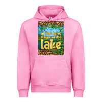 Fuchsia Pink what happens at the lake stays at the lake air freshener Urban Hoodie - HRA Design Shop