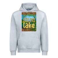 Heather Grey what happens at the lake stays at the lake air freshener Urban Hoodie - HRA Design Shop
