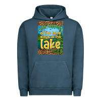 Pigment Midnight Navy what happens at the lake stays at the lake air freshener Urban Hoodie - HRA Design Shop