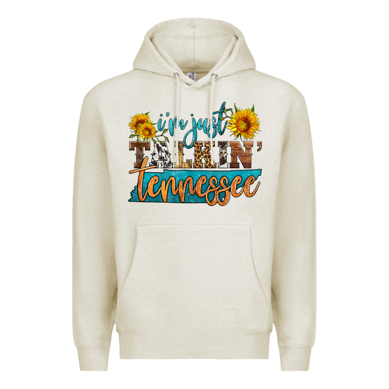 I'm Just Talking Tennessee Premium Hoodie by HRA Design Shop | Teevron