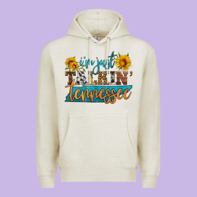 I'm Just Talking Tennessee Premium Hoodie Designed By Hra Design Shop